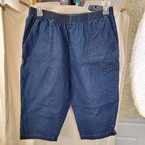 (2071) Sport Timer, Size 16, Blue Jean Capri Pants (2071)
